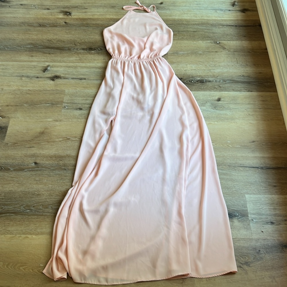 Show Me Your Mumu Bridesmaid Dress Size Small Pink Heather Halter